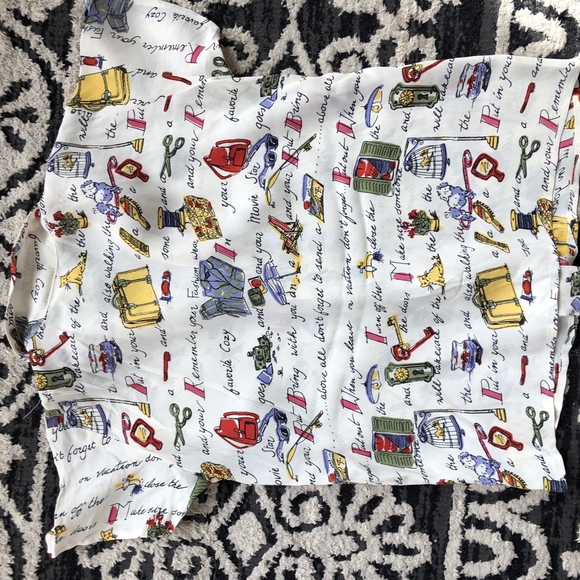 BIO BOTTOMS rayon printed button shirt/CUTE! - Picture 8 of 8